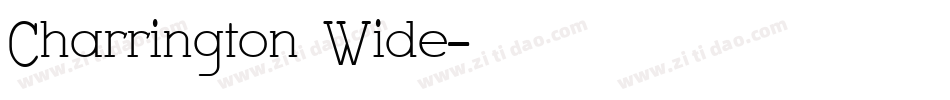 Charrington Wide字体转换